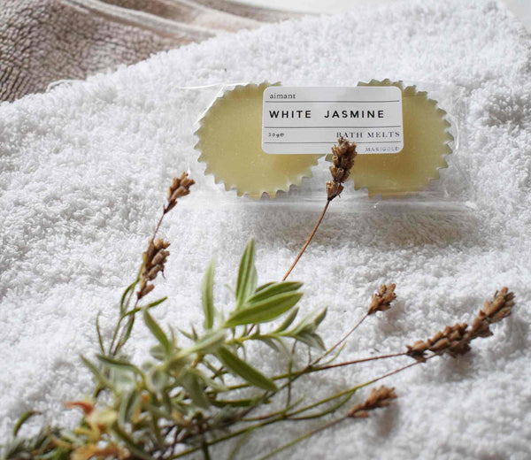 White Jasmine Bath Melt Duo
